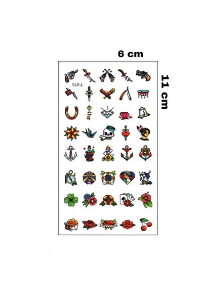 Mecit Tuhafiye Parmak Mini Şekiller Geçici Dövme