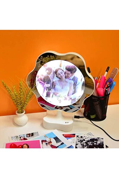 keyfim shop Dekoratif Papatya Desenli Resimli Sihirli Ayna