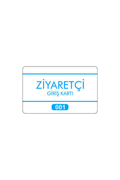 Ofis - Fabrika - Imalathane Ziyaretçi Kartı 5 Adet