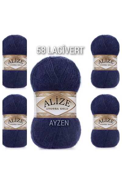 Alize Ayzen Home Angora Χειροποίητο Πλεκτό Σχοινί 5 Συσκευασία
