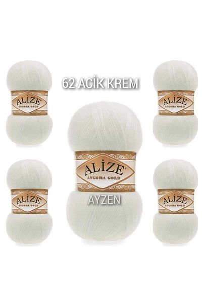 Alize Ayzen Home Angora Χειροποίητο Πλεκτό Σχοινί 5 Συσκευασία