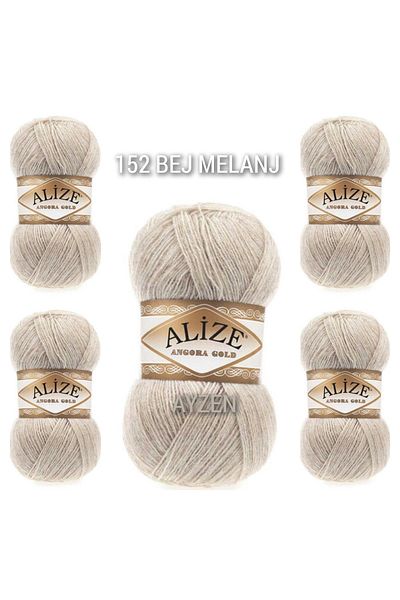 Alize Ayzen Home Angora Χειροποίητο Πλεκτό Σχοινί 5 Συσκευασία