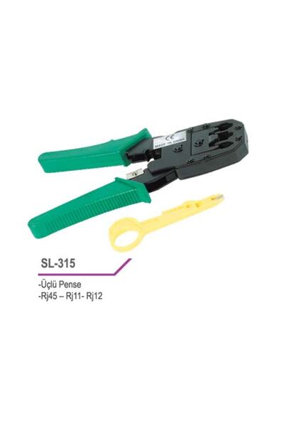 S-LINK SL-315 RJ12,RJ45 Kablo Sıkma Pensesi Yeşil