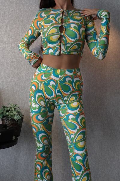 MET AND MARCH طقم بنطلون بلوزة لينا