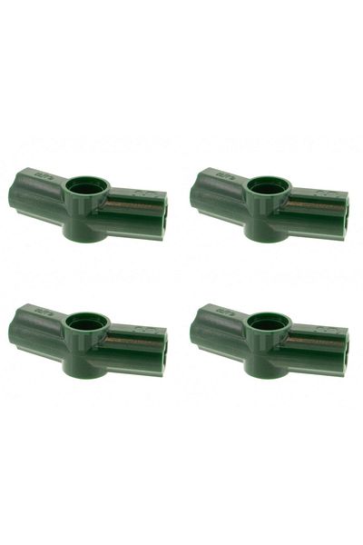 LEGO Original Technic Custom Axle Connector Angled#3 Connection Parts Dark Green 4 Pieces to Send