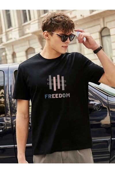 DAXİS Sportwear Company Freedom Baskılı Oversize Tshirt-
