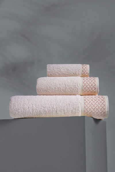 TABEA HOME Leonie Model 6-Piece Bathroom Set White-powder