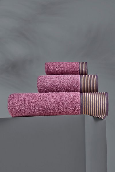 TABEA HOME Karlina Model 3-Piece Bathroom Set Plum