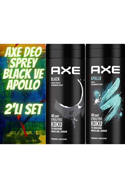 Axe Deo & Bodyspray Black Ve Apollo 2'li Set