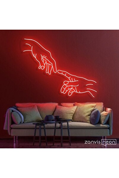SMİLE CONCEPT Two Hand -neon Led Dekoratif Duvar Yazısı Tabelası Aydınlatması...