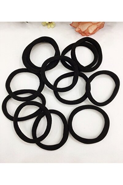 AlkazanAnkara Elastic pentru prosop de lux de culoare neagră, 12 piese