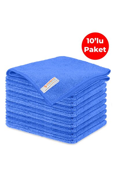Mulpex Krpa za čišćenje od mikrovlakana, plava, 40x40 cm - 10 komada