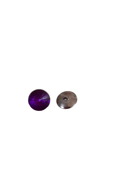 NTE Throw Pillow - Seat - Accessory - Ornamental Glass Button ( Purple ) 20mm 50 Pieces