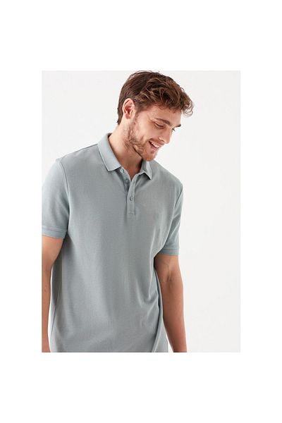 Mavi Γκρι ανδρικό μπλουζάκι Polo - 066157-31345