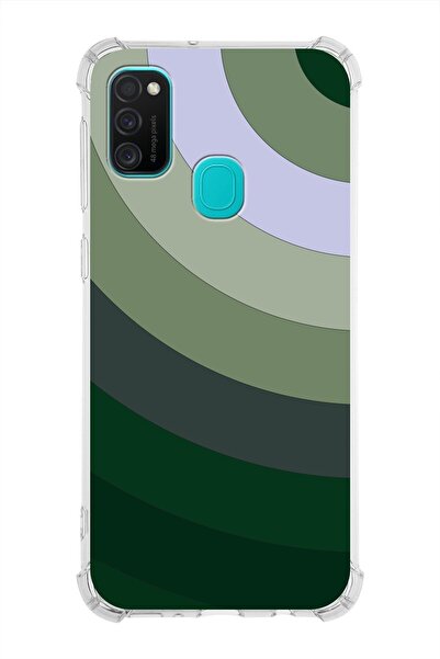 PrintiFy Samsung Galaxy M21 Köşe Korumalı Antişok Kapak Renk Cümbüşü Tasarımlı Silikon Kılıf