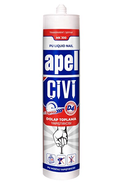 APEL Mk300 Silikon Sıvı Çivi Hızlı Yapıştırıcı 3 Adet