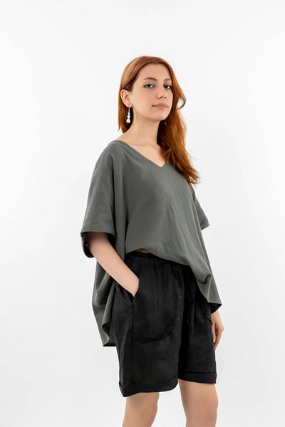 sares Linen Blouse