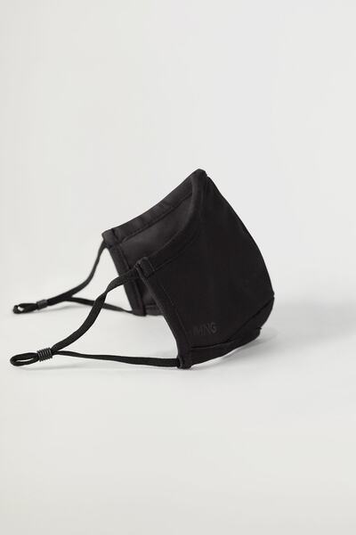 MANGO Man Erkek Siyah Yüz Maskesi 87189225