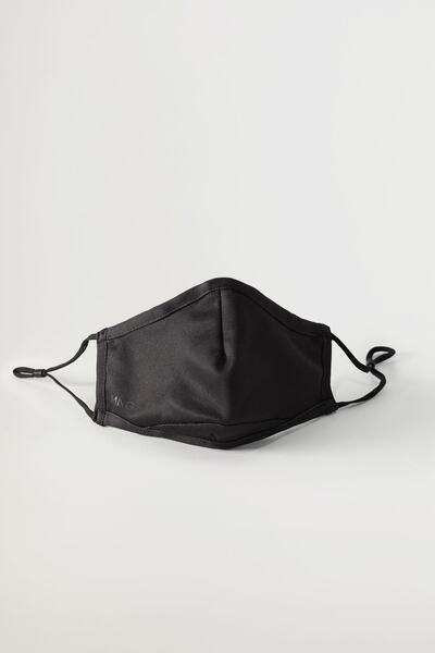 MANGO Man Erkek Siyah Yüz Maskesi 87189225