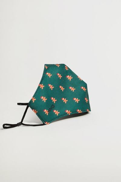 MANGO Man Erkek Haki Renk Yüz Maskesi 87000194