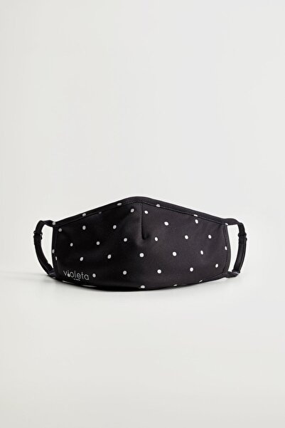 MANGO Woman Kadın Siyah Yüz Maskesi 77024432