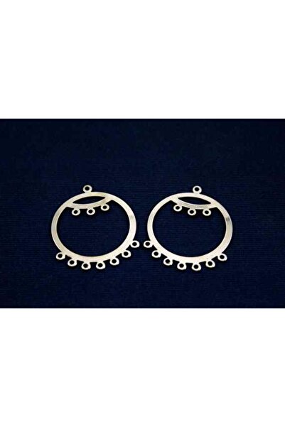 yfhobi 2 Adet - 38x31 Mm Küpe Sallantısı Nikel Kaplama Metal Pul, Takı Malzem...