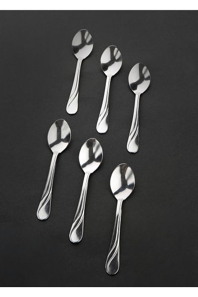 Milea 6 Lux Steel Teaspoons Furkan