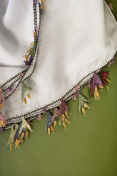 DETAY SEDYE ÖRTÜLERİ Iğne Oyası Yazma Cenk