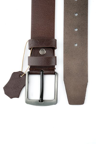 nazenintasarımlar Men's Genuine Buffalo Leather Denim Linen Sports Belt