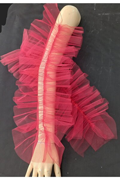 es moda shop Βραδινό φόρεμα Lisianthus με κορδόνια σε κόκκινο χρώμα