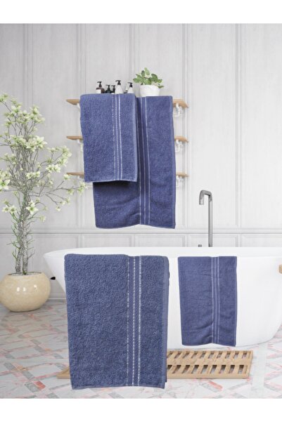 Şelale Sude 1 Piece Bath Towel 90x140 1 Piece Head Towel 50x90 Bath Head/Bathroom Set