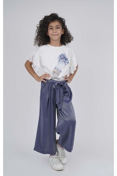 best kids Girl's Ecru Ruffle Sleeve Blouse