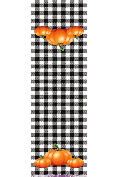 Viva Home 40x140cm Leke Tutmaz Premium Dokuma Kumaş Runner Masa Örtüsü Bal Kabağı Rnr031