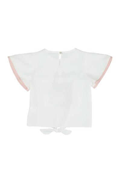 best kids Girl's Ecru Tie-Up Blouse