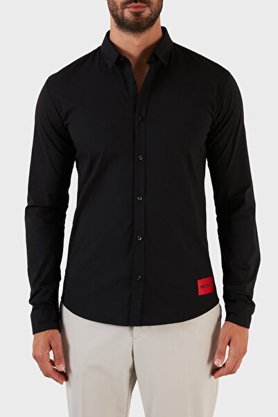 HUGO Pamuklu Streç Extra Slim Fit Gömlek Erkek Gömlek 50475687 001