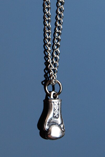 Rua Jewelry Boks Eldiveni Kolye Antik Gümüş Kaplama Klasik Zincir