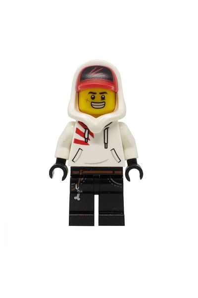 LEGO Custom Moc Mini Figure - Original Accessory, Hidden Jack Davids Grumpy Hat Hooded Youth