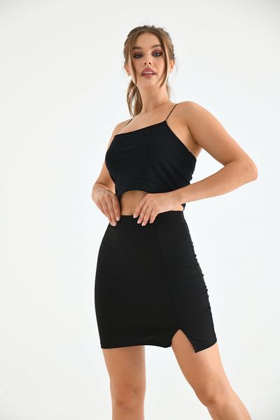 VOLT CLOTHİNG Fusta mini cu tăietură pentru femei