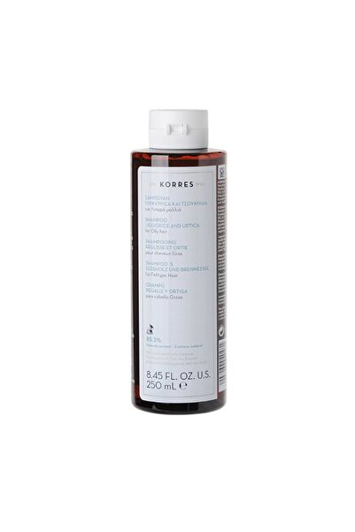 korres Lawes Liquorice & Urtica Yağlı Ve Ince Telli Saçlar Için Hacimlendirici Doğal Şampuan 250ml.