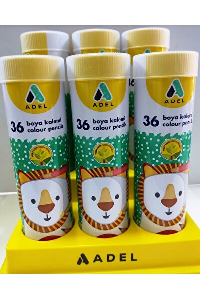 Adel Kuru Boya Kalemi- 36 Renk Metal Kutulu Tam Boy Kuru Boya Kalemi