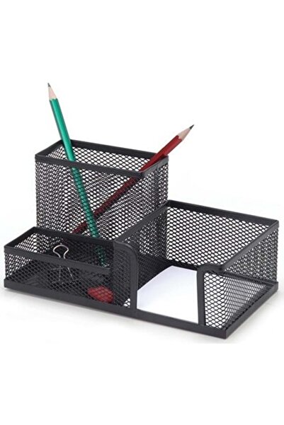 SAFINOX Combinație de plasă din inox negru - Suport pentru stilou de masă 0645