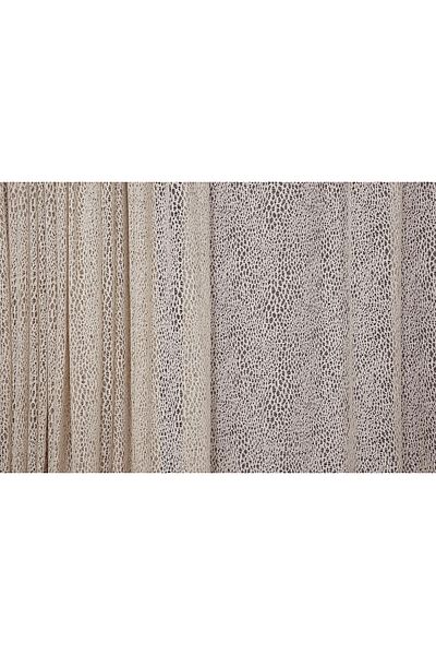 AKÇA TEKSTİL Micro Model Mink Color Single Wing Ready-made Planted Pleated Background Curtain 300*260 Cm