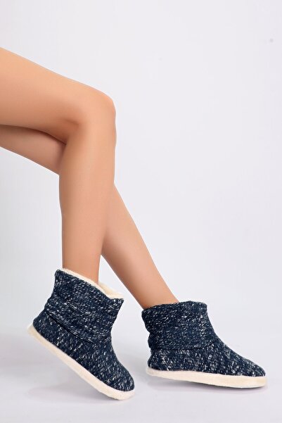 OBJE Lacivert Kadın Panduf