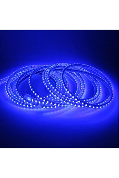 tawitec Hortum Led 220 Volt – Su Geçirmez – Fiş Dahil – Metrede 120 Led – 2835 - Mavi - 20 Metre