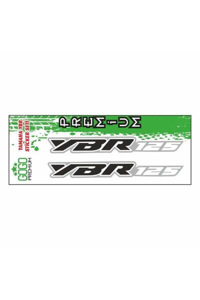 Yamaha Ybr 125 Uyumlu Yazı Sticker Set