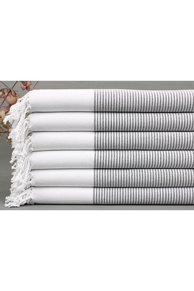 Kayra Export إبريق شاي بيشتيمال أبيض بيشتيمال 45x100 سم قطن بيشكير