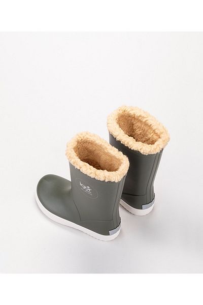 IGOR Splash Nautico Borreguito Kaki/kaki Cizme de ploaie din shearling pentru copii