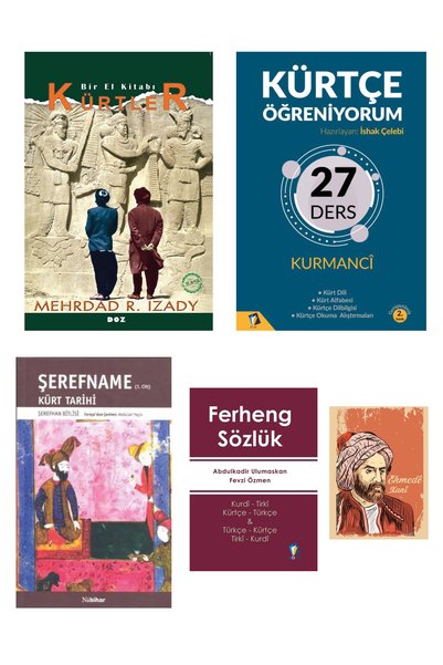 Dara Yayınları Kürt Tarihi Seti - Kürtçe Öğrenme Seti - Kürtler Bir El Kitabı : Şerefxane Bedlisi