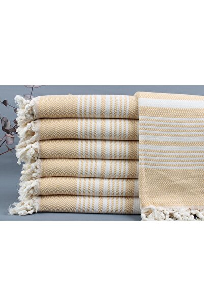 Kayra Export Hardal Toptan Havlu, Hediye Havlu, 100x180 Cm Pamuk Peştamal, Ba...