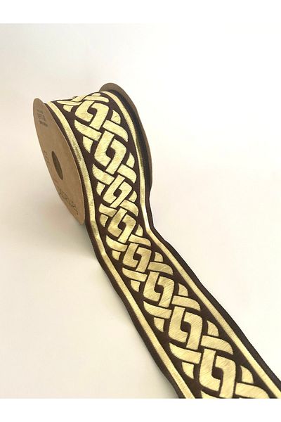 FANTASTIC KURDELE 50069 Woven Border Ribbon